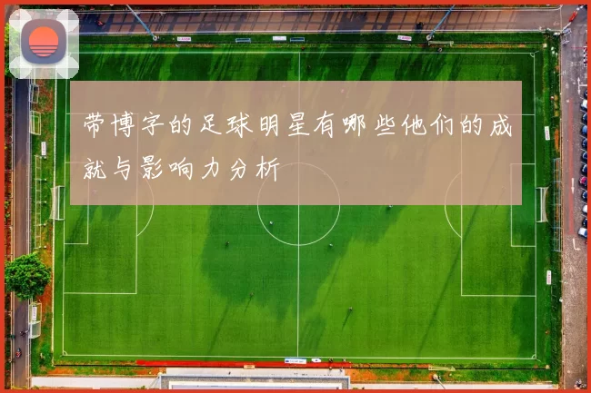 带博字的足球明星有哪些他们的成就与影响力分析